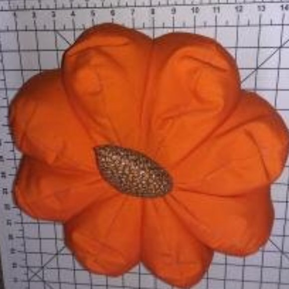 Orange Pumpkin Accent Pillow Fall Decor Gourd Throw Pillow - Picture 6 of 6